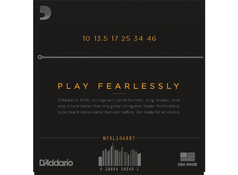 D'addario NYXL1046BT (010-046) El. Gitar Strenger 